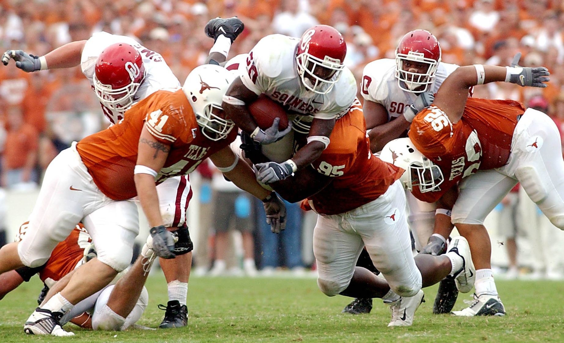 Oct. 11, 2003: No. 1 Oklahoma 65, No. 11 Texas 13